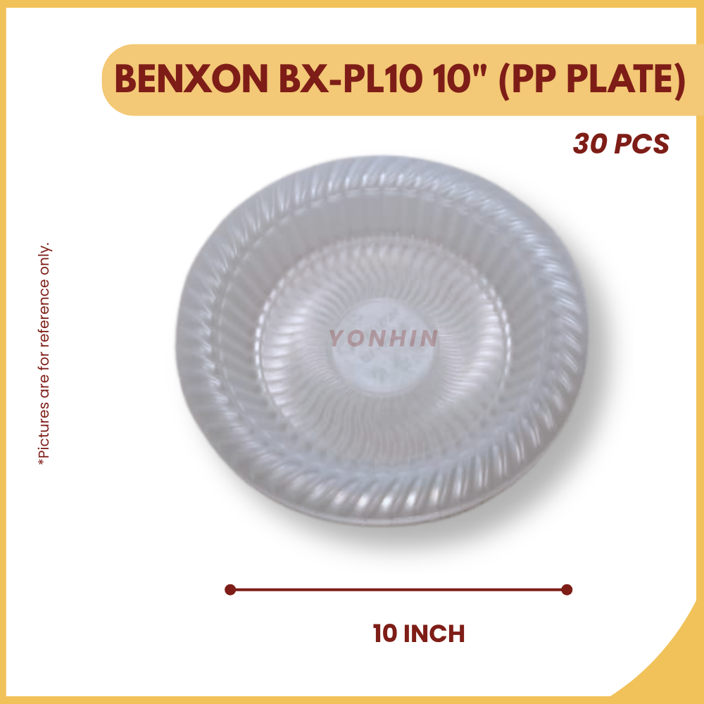 BENXON BX-PL10 10" PP  PLATE 30`s-PKT