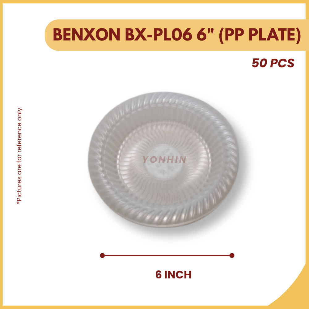 BX-PL06 6`` PP PLATE 50PCS-UNIT