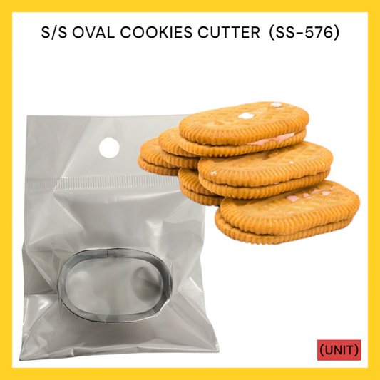 S/S OVAL COOKIES CUTTER SS-576 PER UNIT