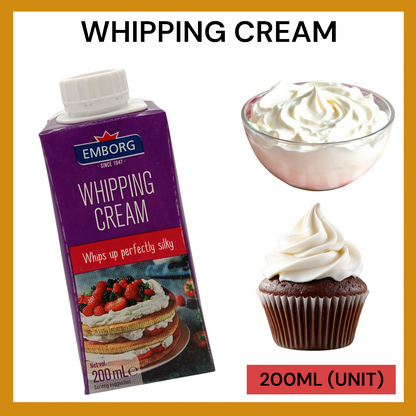 EMBORG WHIPPING CREAM 200ML PER UNIT