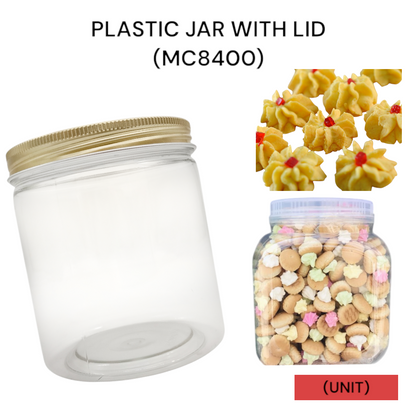 PLASTIC JAR WITH LID (MC 8400) PER UNIT