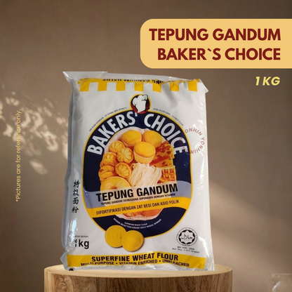 TEPUNG GANDUM BAKER`S CHOICE 1KG-UNIT