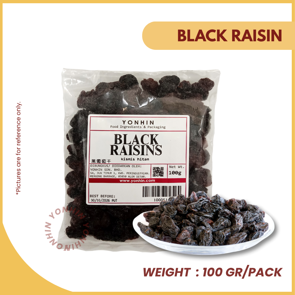 BLACK RAISIN 100GM-PKT-R