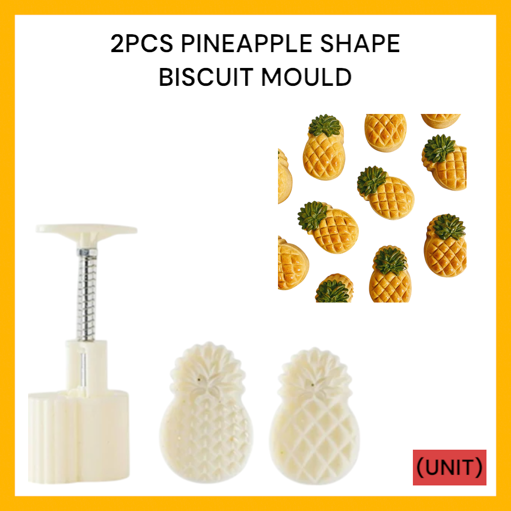 2PCS PINEAPPLE SHAPE BISCUIT MOULD (PL-994)