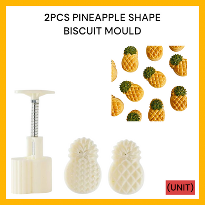 2PCS PINEAPPLE SHAPE BISCUIT MOULD (PL-994)