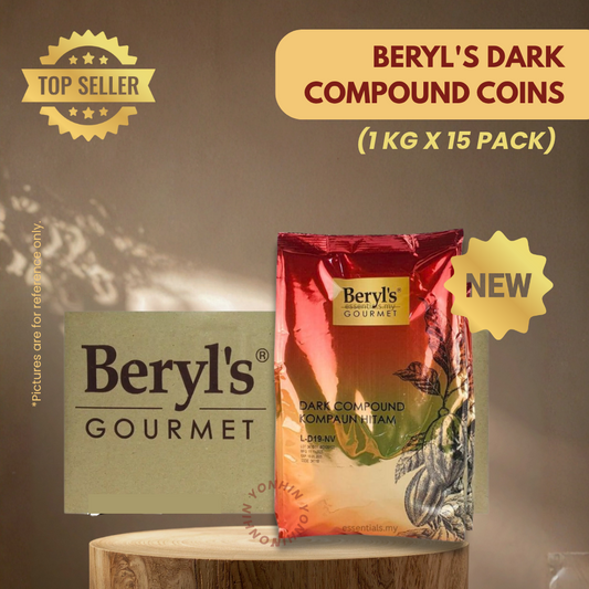 Beryl's Dark Compound Coins (Carton 1kg x 15pack) / Syiling Kompaun Gelap Beryl (Karton 1kg x 15pek)