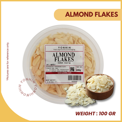 ALMOND FLAKES 100GM-PKT-R