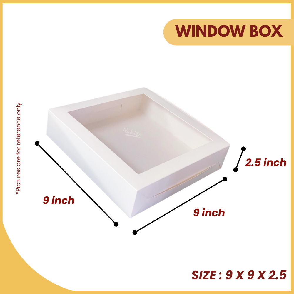 WINDOW BOX 9X9X2.5 (WHITE)-UNIT