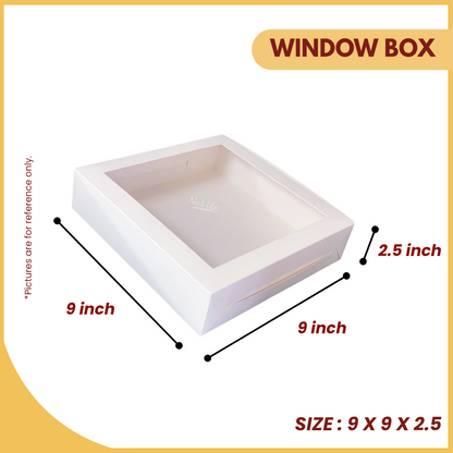 WINDOW BOX 9X9X2.5 (WHITE)-UNIT