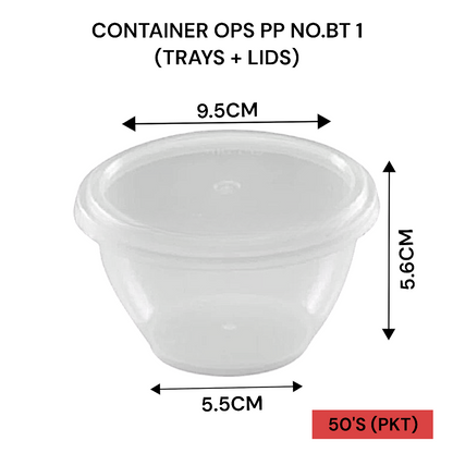 FC200(W2) ROUND CONTAINER PUDDING PER PKT-50'S