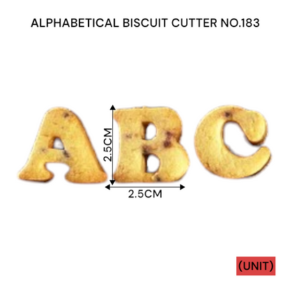 ALPHABETICAL BISCUIT CUTTER NO.183 PER UNIT