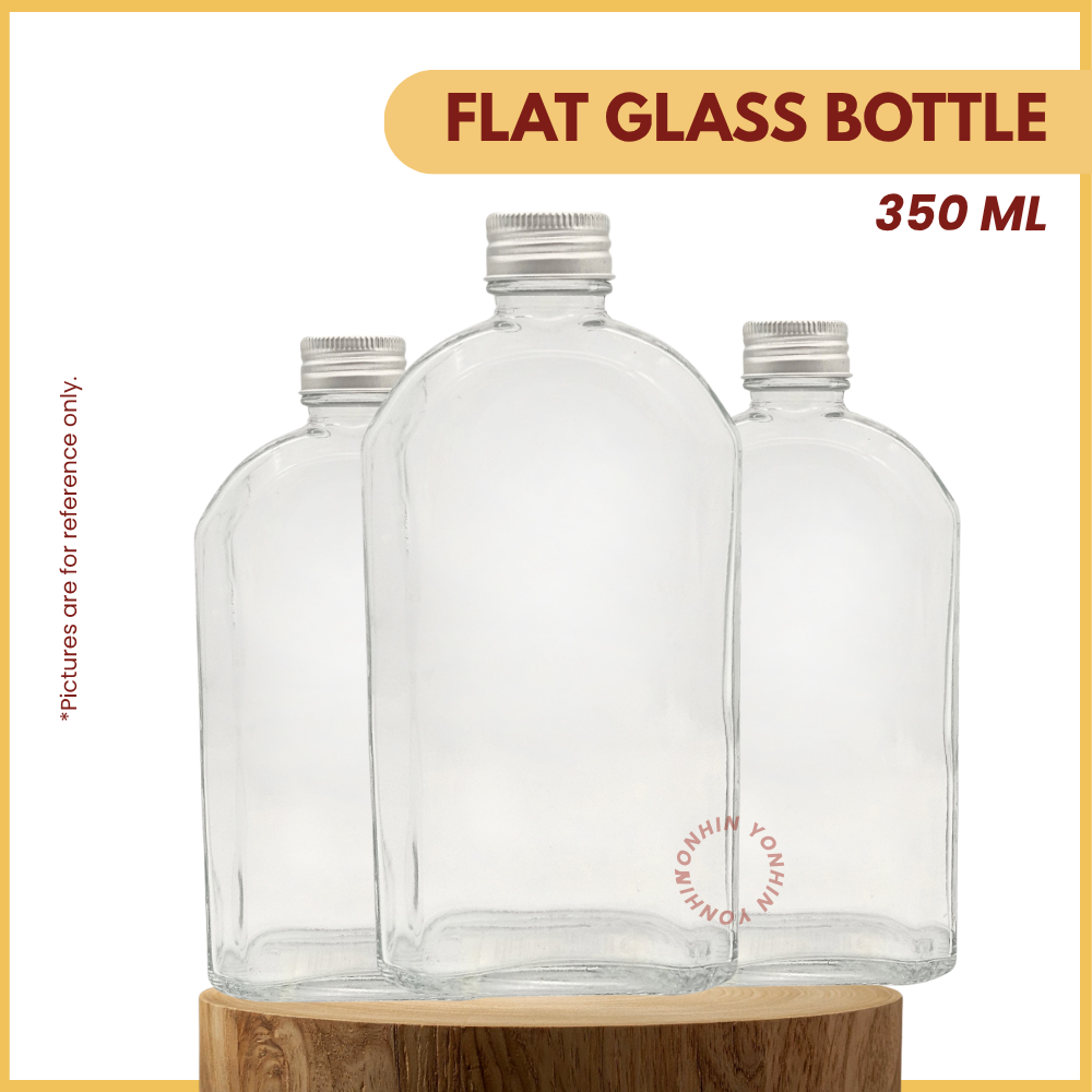 @350ML FLAT GLASS BOTTLE-UNIT