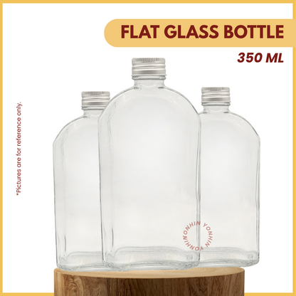@350ML FLAT GLASS BOTTLE-UNIT