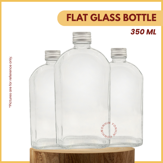 @350ML FLAT GLASS BOTTLE-UNIT