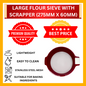 PENAPIS TEPUNG BESAR 275MM X 60MM DENGAN PENGUIS (LFS)