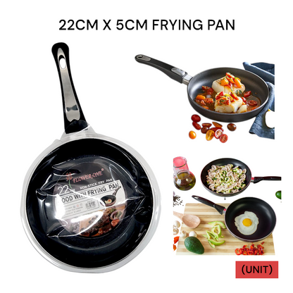 22CM X 5CM NON STICK FRYING PAN (B25-05)