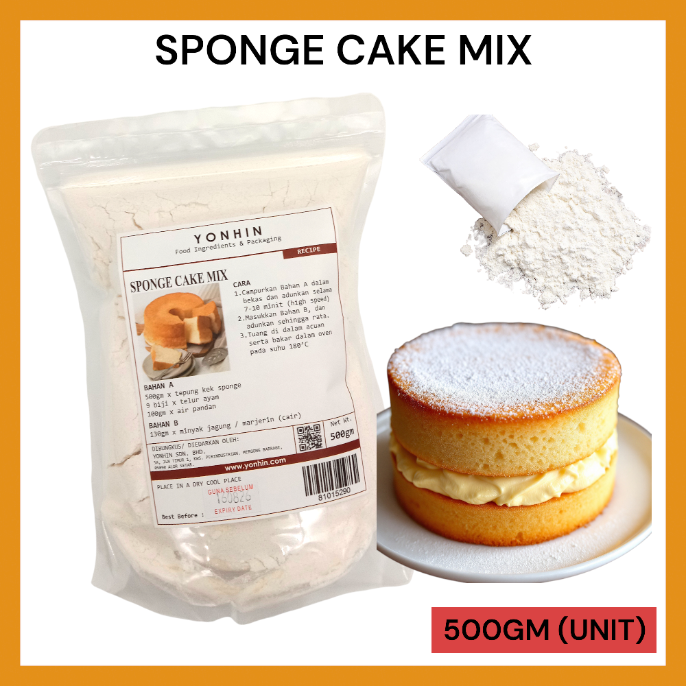 Sponge Mixing SPONGE CAKE MIX 500GM PER UNIT – YONHIN online store