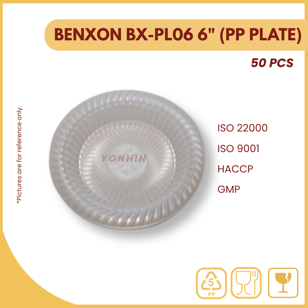 BX-PL06 6`` PP PLATE 50PCS-UNIT