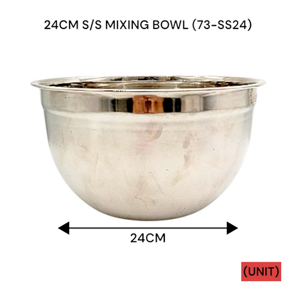 24 CM S/S MIXING BOWL (73-SS24) PER UNIT