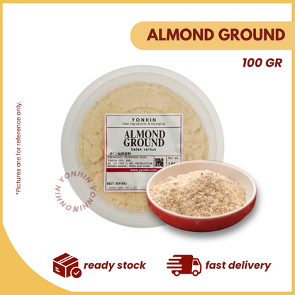 ALMOND GROUND 100GM-PKT-R
