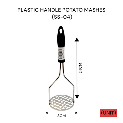 PLASTIC HANDLE POTATO MASHES (SS-04) PER UNIT