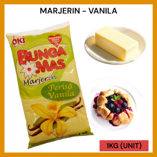 OKI BUNGA EMAS MARJERIN - VANILA 1KG PER UNIT