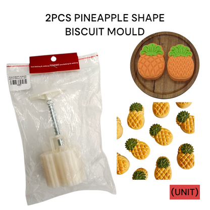 2PCS PINEAPPLE SHAPE BISCUIT MOULD (PL-994)