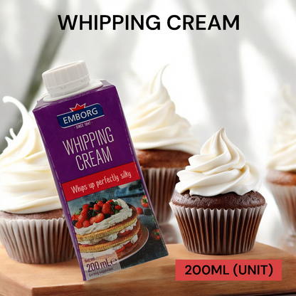 EMBORG WHIPPING CREAM 200ML PER UNIT