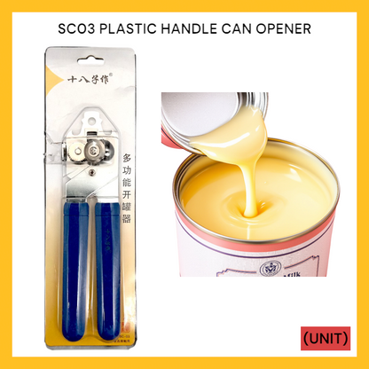 SC03 PLASTIC HANDLE CAN OPENER PER UNIT