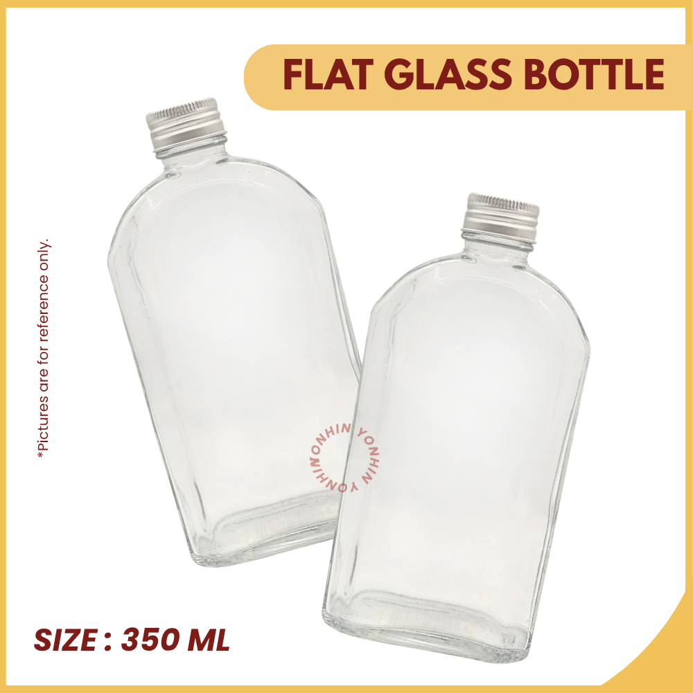 @350ML FLAT GLASS BOTTLE-UNIT