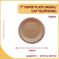 PINGGAN KERTAS 7" (MUDA/CAP TELEPHONE) 100 KEPING-PEK