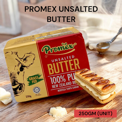 PROMEX UNSALTED BUTTER 250G PER UNIT