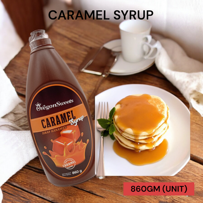 OREGONSWISS CARAMEL SYRUP 860GM PER UNIT