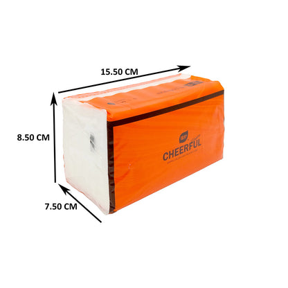 CHEERFUL FACIAL TISSUE (155MM X 175MM) 4PLY 360'S Per Pack