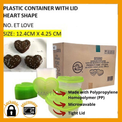 500Sets Per Carton CONTAINER ET LOVE (GREEN) W/LIDS