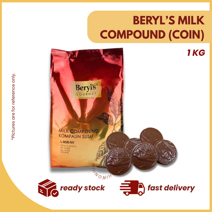 Beryl's Milk Compound Coins Carton ( 1kg x 15pack)