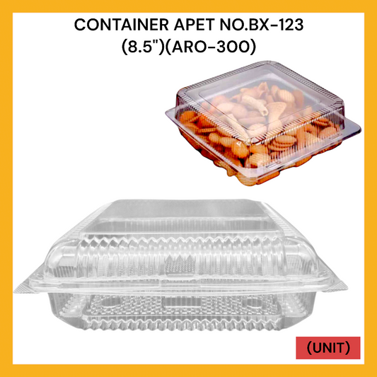 CONTAINER APET NO.BX-123 (8.5") (ARO-300) PER UNIT