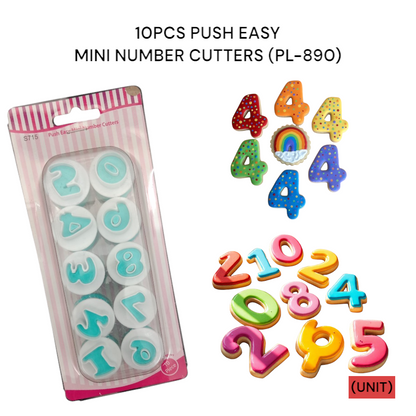 10PCS PUSH EASY MINI NUMBER CUTTERS (PL-890) PER UNIT
