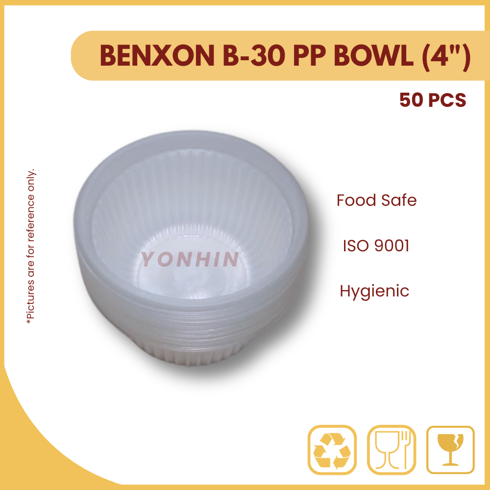BENXON B-30 PP BOWL (4") 50PCS-PKT