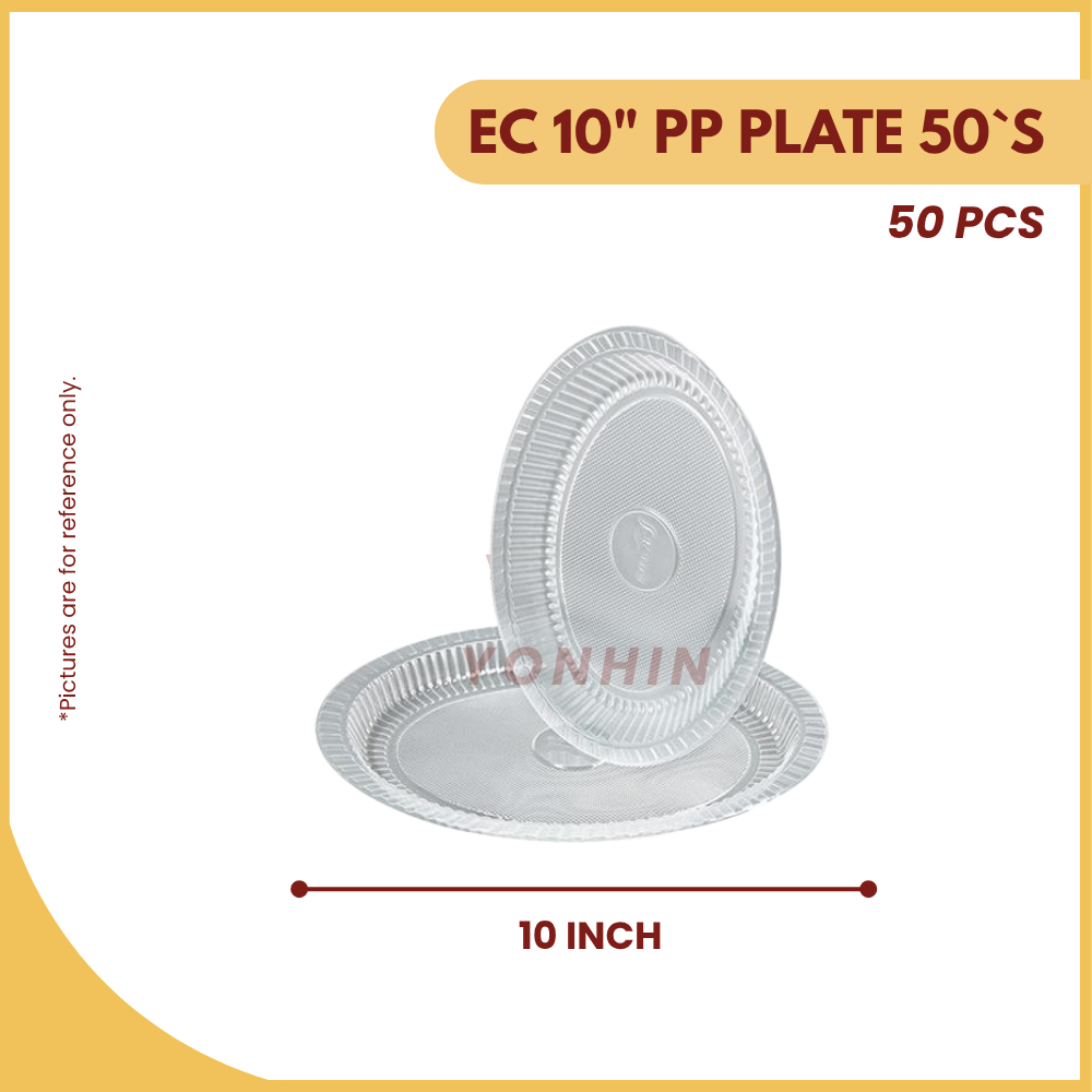 EC 10" PP PLATE 30PCS+/- -PKT