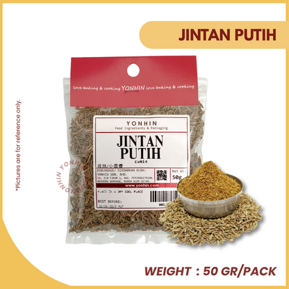 JINTAN PUTIH 50GM-PKT-R
