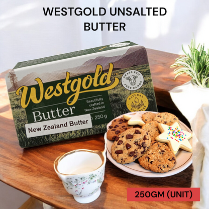 WESTGOLD UNSALTED BUTTER 250G PER UNIT